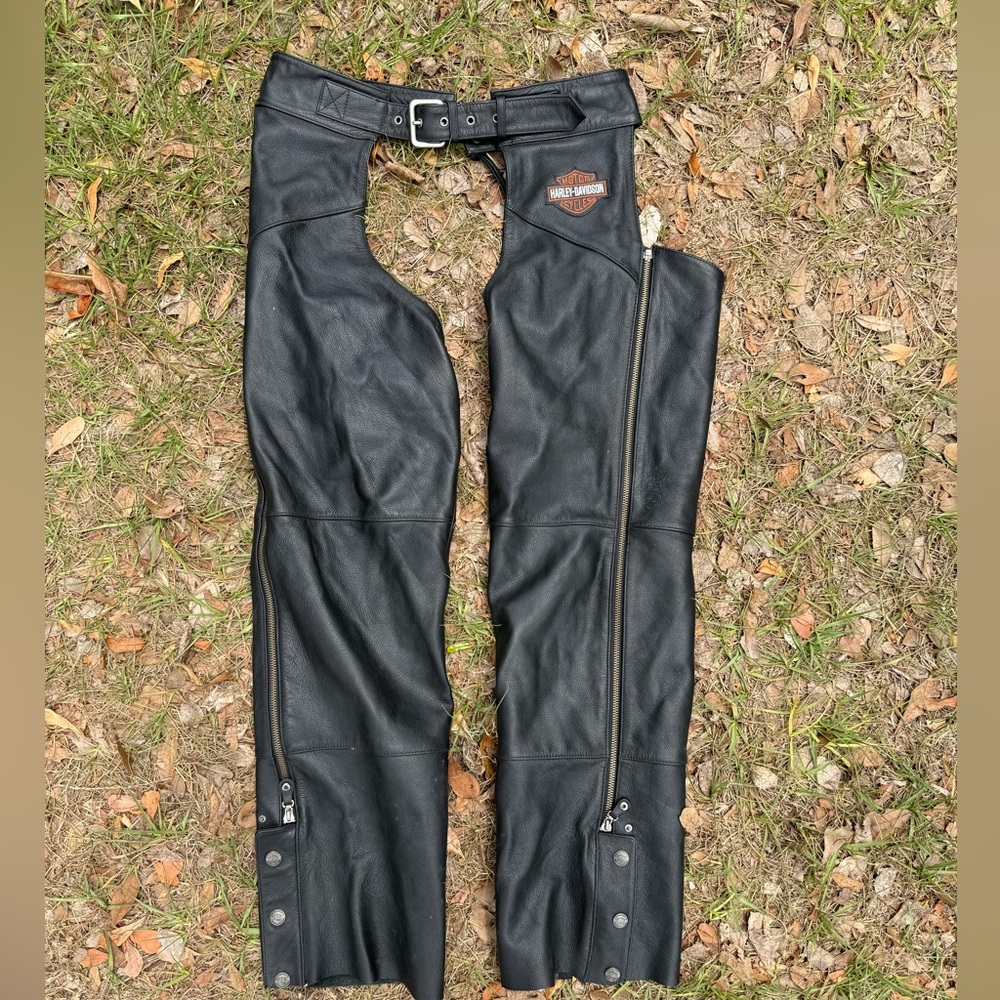 Harley Davidson Leather Chaps Men's Size Large 98090-06VM